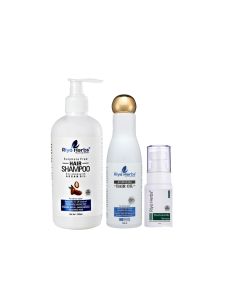 Hair Shampoo,Ayurvedic Hair Oil  & Niacinamide Serum