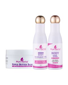Mom Care Range ( Nipple butter Balm, Body Massage Oil & Anti Stretch Mark oil)