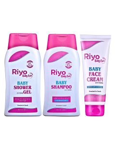 Riyo Herbs Baby Face Cream, Baby Shampoo & Baby Shower Gel 

