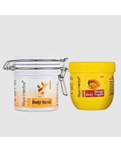 Riyo Herbs Body Scrub & Mango Body Yogurt
