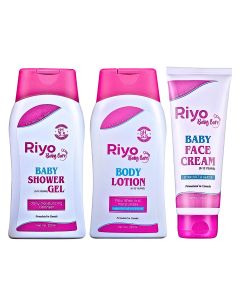 Riyo Herbs Baby Shower Gel, Baby Face Cream & Baby Body Lotion
