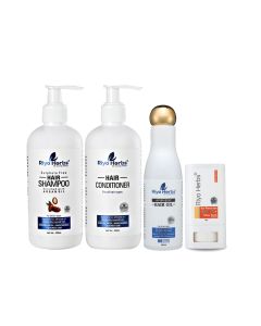 Hair Shampoo,Ayurvedic Hair Oil ,Hair Conditioner & Sunscreen SPF Glow Stick 