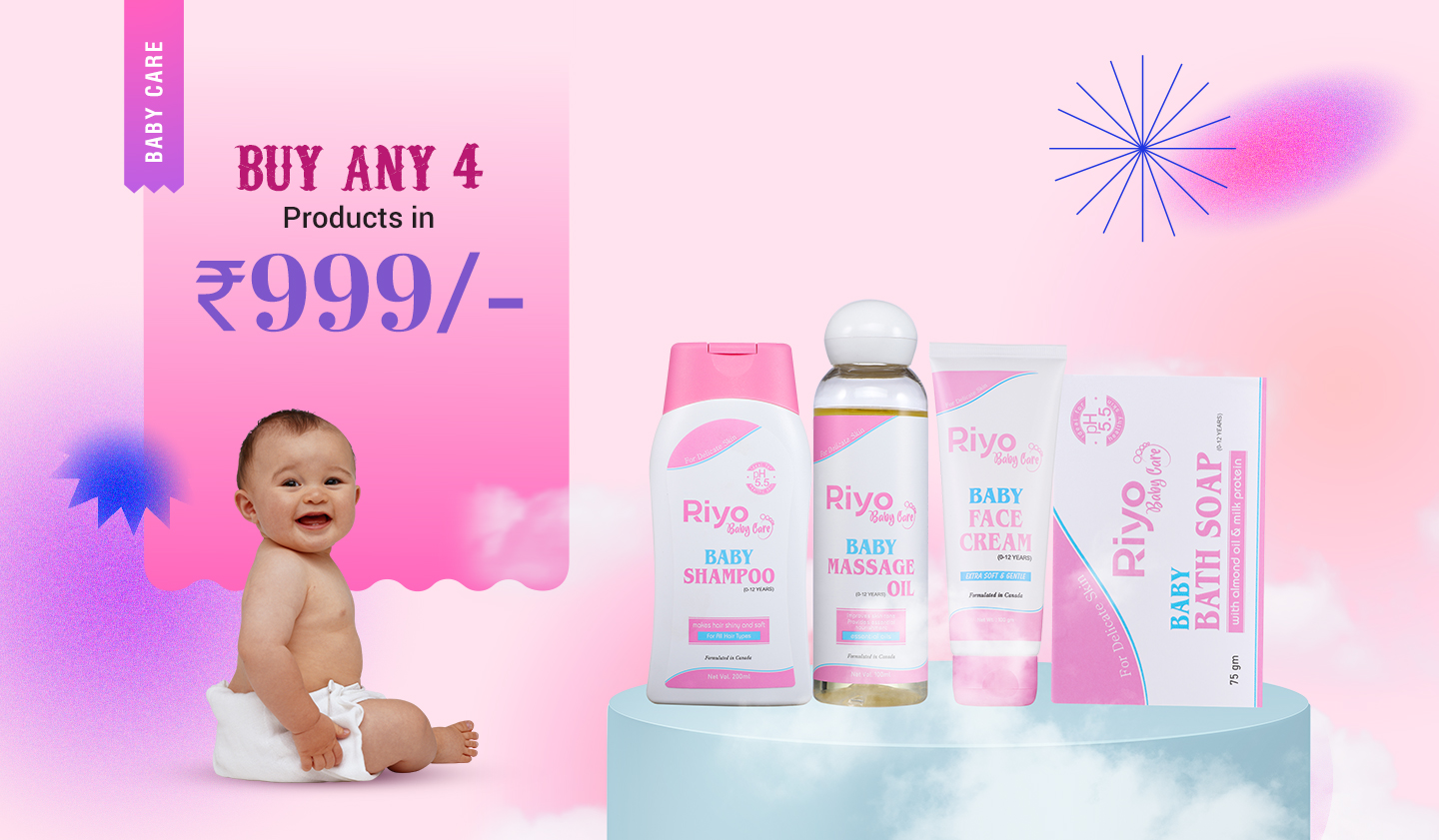 999 Offer Baby Product Banner