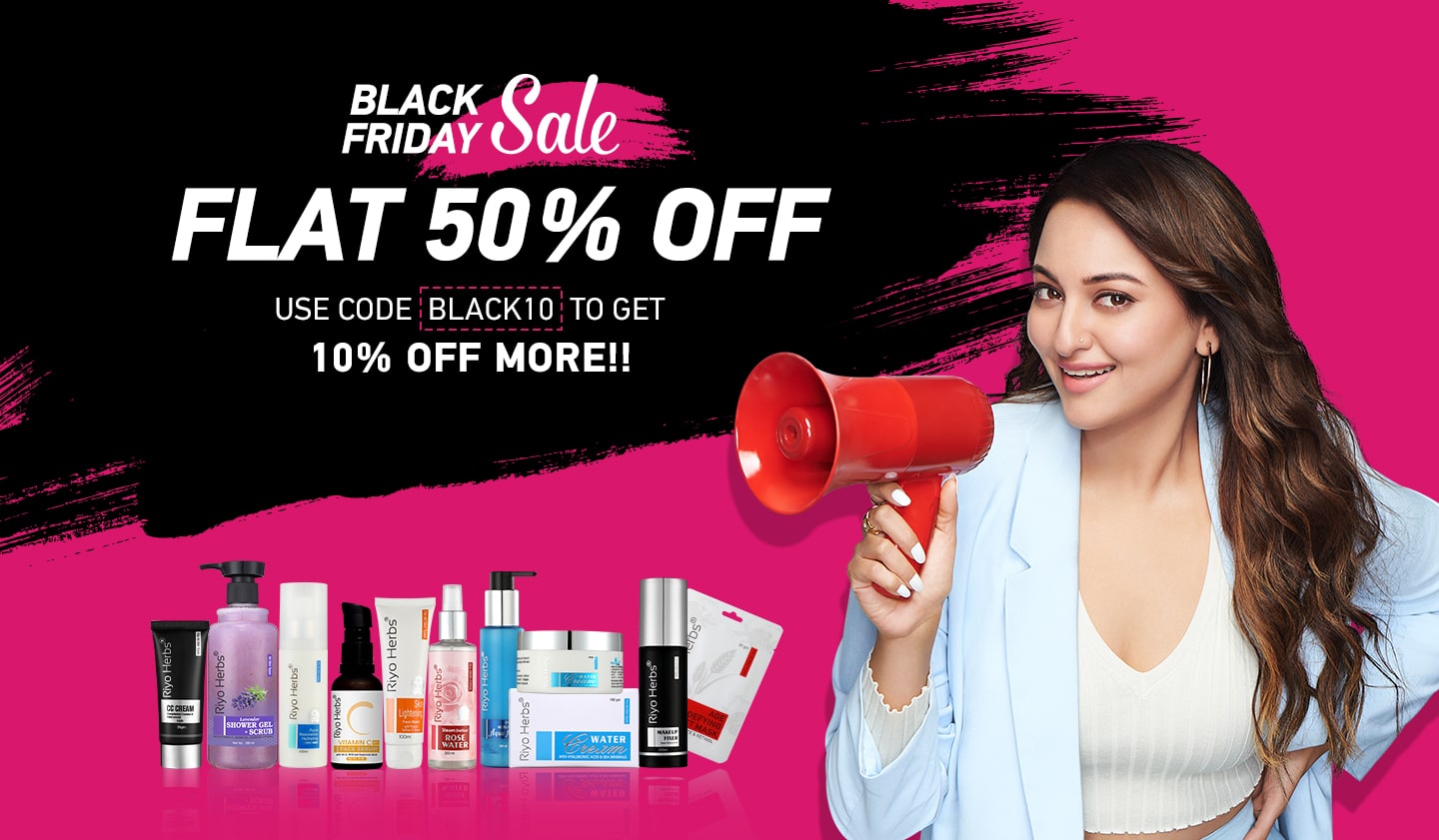 Flat 50% off with Black Friday Sale
